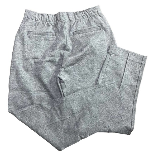 Everlane Dream Pants Heather Grey tailored knit dress pants Large NWT - Picture 2 of 5